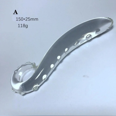 Skleněné dildo čiré Gildo No.14