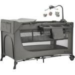 KinderKraft Бебешка кошара Kinderkraft - Joy Full 2, Dark Grey (KLJOY02DGR000AC) - baby