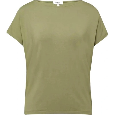 s.Oliver Dámske tričko JERSEY T-SHIRT Khaki