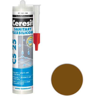 Ceresit CS 25 Sanitárny Silikón 280 g chocolade