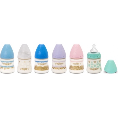 Suavinex Haute Couture láhev silikonová savička premium Bílá 150 ml
