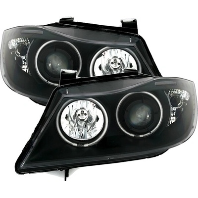Angeleyes BMW E90, E91 predné svetlá CCFL Angel Eyes čierne
