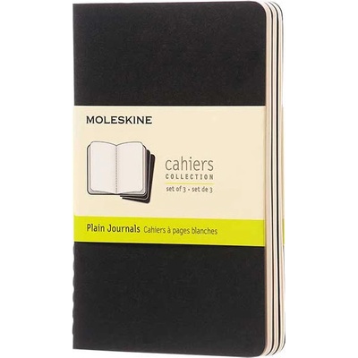 Moleskine Sešit S čistý 3 ks Černý