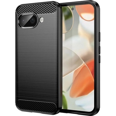 Gigapack Google Pixel 9a GIGAPACK Силиконов протектор за телефон, удароустойчив, карбонов модел, ЧЕРЕН GP-168488 (GP-168488)