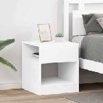 vidaXL Крайна масичка 2 бр. Бяло 40, 5 x 40 x 45 см Инженерна дървесина (890913)