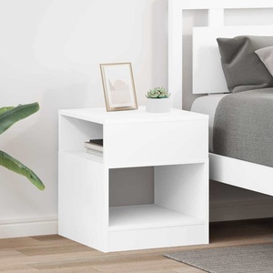 vidaXL Крайна масичка 2 бр. Бяло 40, 5 x 40 x 45 см Инженерна дървесина (890913)