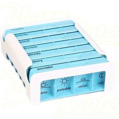 Anabox Dávkovač na léky - modrý 7 dní COMPACT
