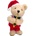 Raya Toys Танцуващо и пеещо плюшено мече Raya Toys Коледно, 41 см