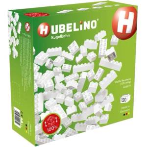 Hubelino Топчеста писта - бели блокчета 120 бр (420619)