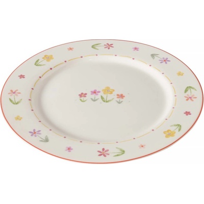 Boltze Home Obědový talíř s motivem květin BLÜMI 27 cm keramický vícebarevná