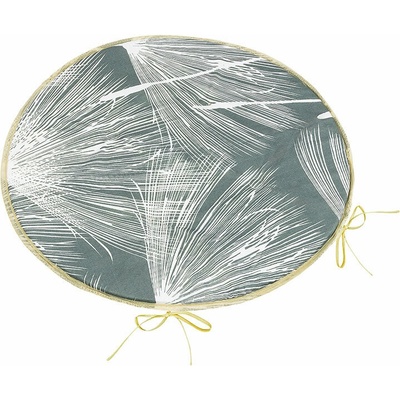 Bellatex Adela okrúhly hladký Páperie sivá, 40 x 40 cm