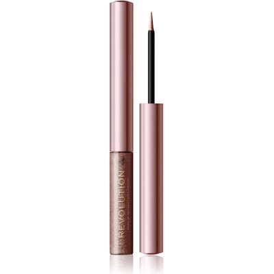 Makeup Revolution Festive Allure прецизна течна очна линия цвят Rose Gold 2, 4ml