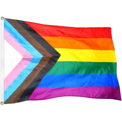 Duhová vlajka LGBTI velká 150x90cm – Zboží Dáma