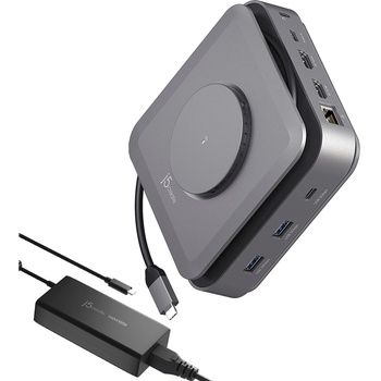j5create JCD3199P-EN докинг станция Жичен USB 3.2 Gen 2 (3.1 Gen 2) Type-C Сив (JCD3199P-FN) (JCD3199P-FN)