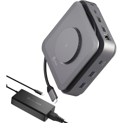 j5create JCD3199P-EN докинг станция Жичен USB 3.2 Gen 2 (3.1 Gen 2) Type-C Сив (JCD3199P-FN)