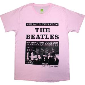 The Beatles Washington '64 Promo Pink L Риза (BEATTEE648MP03)