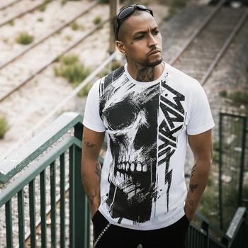 HYRAW Мъжка тениска HYRAW - Painted Skull - 252TS02