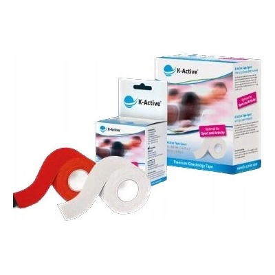 K-Active Tejpovací páska pro kinesiotaping béžová a hnědá 5 cm x 5 m