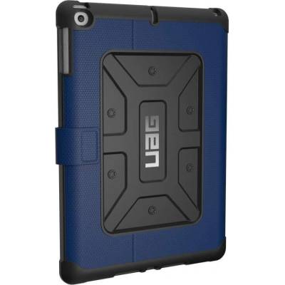 Urban Armor Gear Gear Metropolis Folio Case - удароустойчив хибриден кейс от най-висок клас за iPad 5 (2017), iPad 6 (2018) (син-черен)