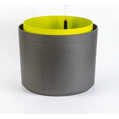 Plastia Květináč plast šedý zelený 55 x 55 x 46 cm