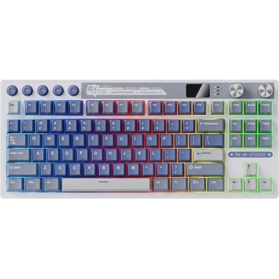 Royal Kludge RK M87 Ocean Blue Brown Switch