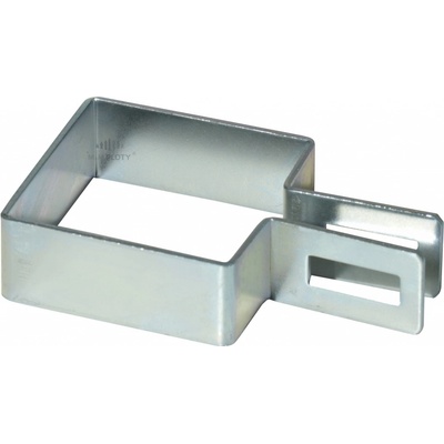 Příchytka panelu na sloupek 100x100 mm, koncová, Zn