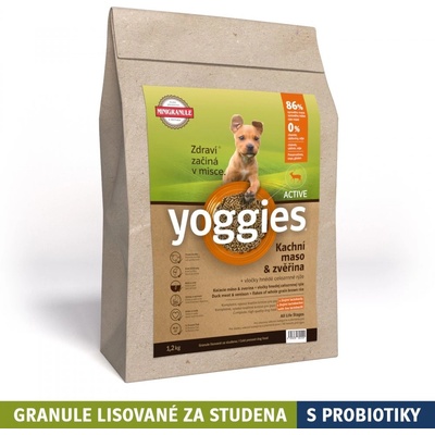 Yoggies Active kachna a jelen 1,2 kg