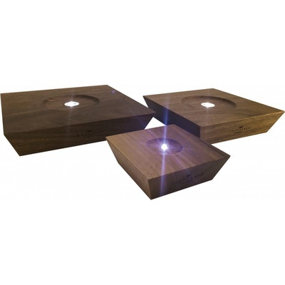 Locherber Milano Dřevěná LED BÁZE TYP T1 se zkosenými hranami pro prosvícení pod difuzér 500 ml, do zásuvky- nízká spotřeba