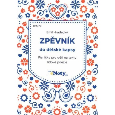 Spevník do detského vrecka Emil Hradecký + CD spev/akordy