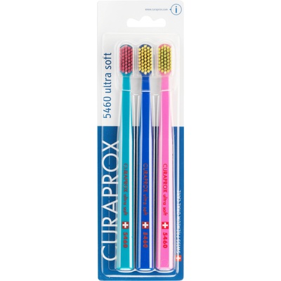 CURAPROX Комплект четки за зъби CS 5460, Ultra Soft, 3 броя, асортимент
