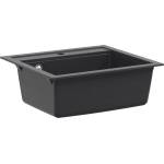 vidaXL Кухненска мивка с едно корито Гранит 60 x 51 x 30.5 cm Графит (42053748)