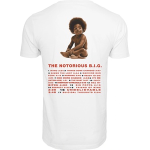 NNM мъжка тениска Notorious B. I. G. - Ready To Die Tracklist BP - White - MT1825