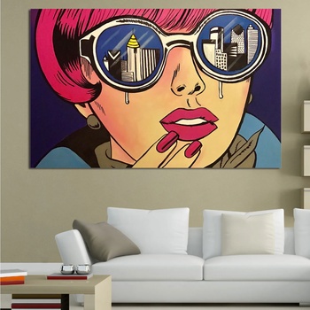 Vivid Home Декоративни панели Vivid Home от 1 част, Изкуство, PVC, 35x25 см, №0792