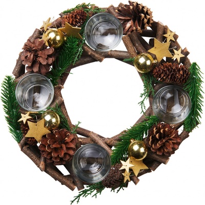 LIVARNO home Adventní věnec červený 28cm – Zboží Dáma