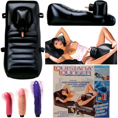 NMC Секс машина "louisiana lounger" с 3 дилда