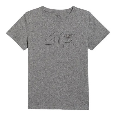 4F Tshirt M2417 sivá