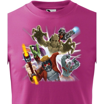 Dětské tričko Marvel postavy Purpurová Velikost Canvas Bezvatriko.cz 2339
