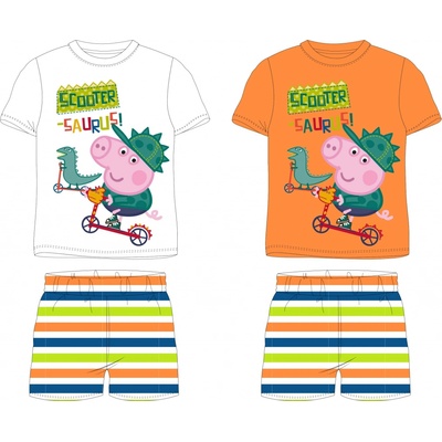 Prasátko Pepa licence Chlapecké pyžamo Prasátko Peppa bílá