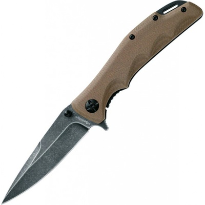 Fox Edge MANDATORY FUN TAN MICARTA HANDLE FE-025