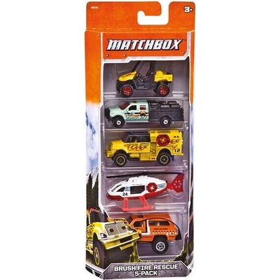 Matchbox SÚPRAVA 5 AUTÍČOK MBX RESCUE V