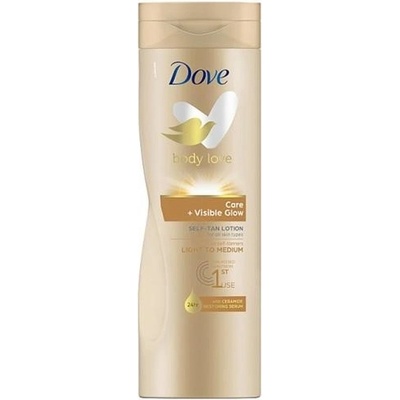 Dove Body Love samoopalovacie mlieko na telo odtieň Light to Medium 250 ml