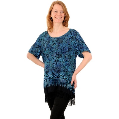 BOB halenka batikovaná Neobaju Tajfun černo-modrá