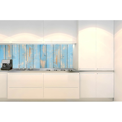 DIMEX ART Фототапет за кухня - стари сини летви 180 x 60 см