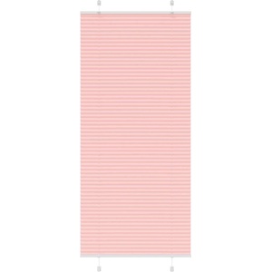 vidaXL Плисирана щора, розова, 90x200 см, ширина на плата 89, 4 см, полиестер (4015464)