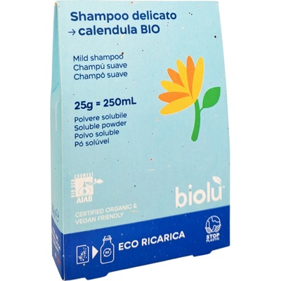 biolù Jemný šampón v prášku (náplň) 25 g