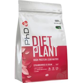 PhD Nutrition Diet Plant Protein | with CLA, Green Tea & L-Carnitine [1000 грама] Ягода