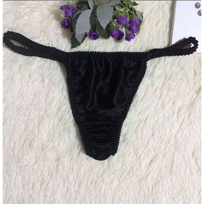 Merry See Еротични сатенени прашки - Черни #310183 (310183_Черно)