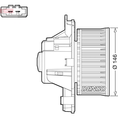 vnitřní ventilátor DENSO DEA21014