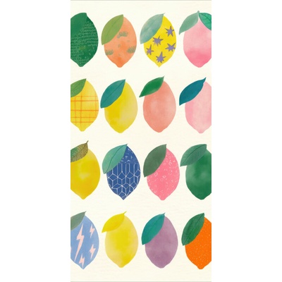 Takoy Panel na ušití rychleschnoucího ručníku 80x160 malované citrony-NST-00681