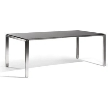 Manutti Jídelní stůl Trento, obdélníkový 215x105x75 cm, nerezový lakovaný rám bílý, deska keramika 6mm dekor white
